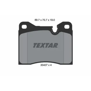 TEXTAR 2043702 Juego de pastillas de freno