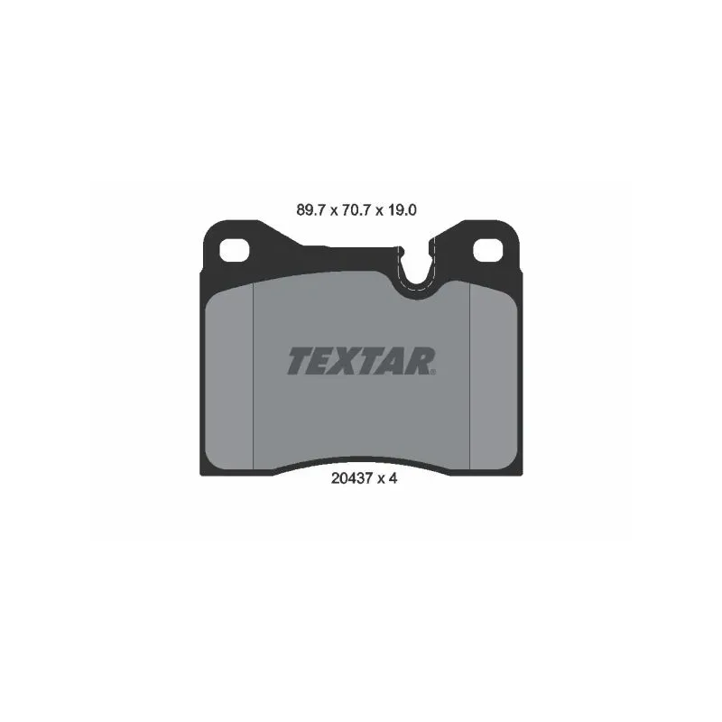 TEXTAR 2043702 Juego de pastillas de freno