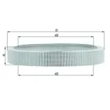 MAHLE LX58 Filtro de aire