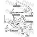 FEBEST VLAB-XC90RH Suspensión, cuerpo del eje
