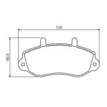 BOSCH 0986494288 Juego de pastillas de freno