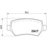 BREMBO P10013 Juego de pastillas de freno