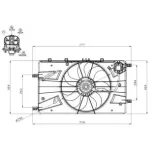 NRF 47878 Ventilador, refrigeración del motor