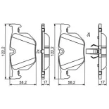 BOSCH 0986494862 Juego de pastillas de freno