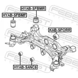 FEBEST HYAB-SFBMR Suspensión, Brazo oscilante