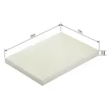 BOSCH 1987432238 Filtro, aire habitáculo