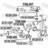 FEBEST TAB-466 Suspensión, Brazo oscilante