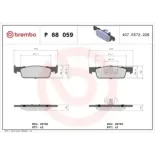 BREMBO P68059 Juego de pastillas de freno