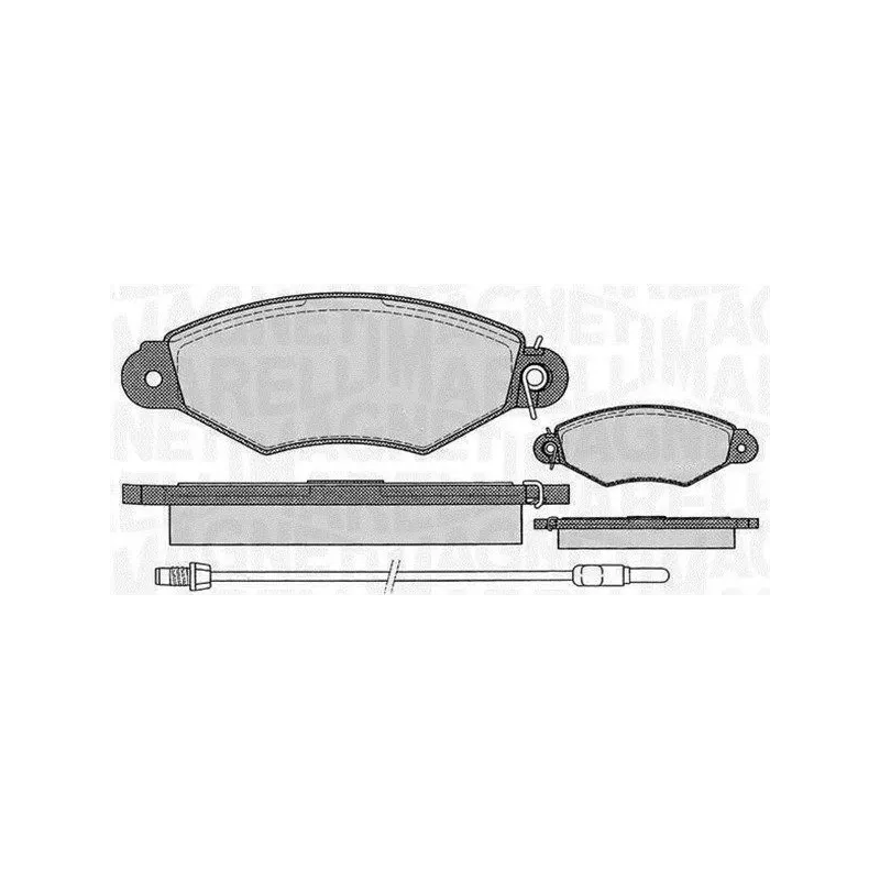 MAGNETI MARELLI 363916060514 Juego de pastillas de freno