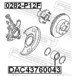 FEBEST 0282-P12F Buje de rueda