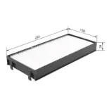 BOSCH 1987432219 Filtro, aire habitáculo