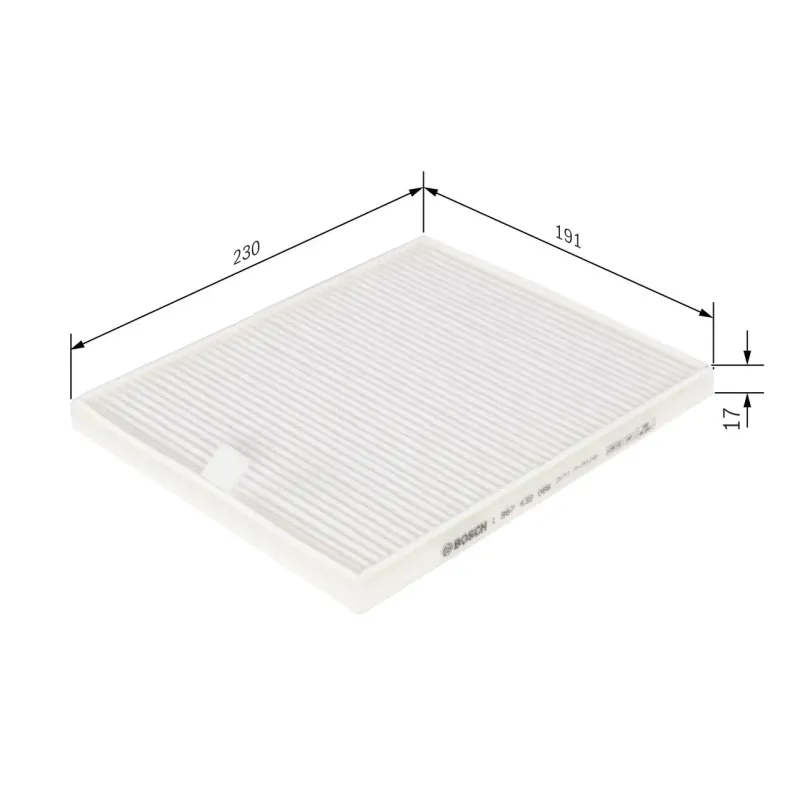 BOSCH 1987432066 Filtro, aire habitáculo