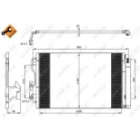 NRF 35970 Condensador, aire acondicionado