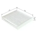 BOSCH 1987432173 Filtro, aire habitáculo