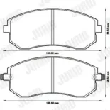 JURID 572550J Juego de pastillas de freno