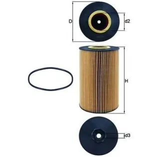 MAHLE OX426D Filtro de aceite