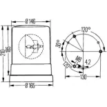 HELLA 2RL004958-001 Luz de identificación omnidireccional