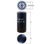 MAHLE KC217 Filtro combustible