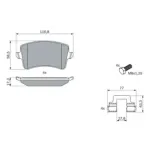 BOSCH 0986494733 Juego de pastillas de freno