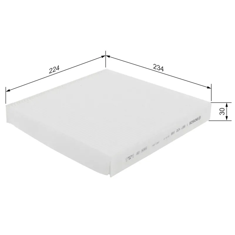 BOSCH 1987432166 Filtro, aire habitáculo