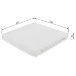 BOSCH 1987432166 Filtro, aire habitáculo