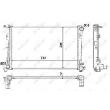 NRF 58230 Radiador, refrigeración del motor