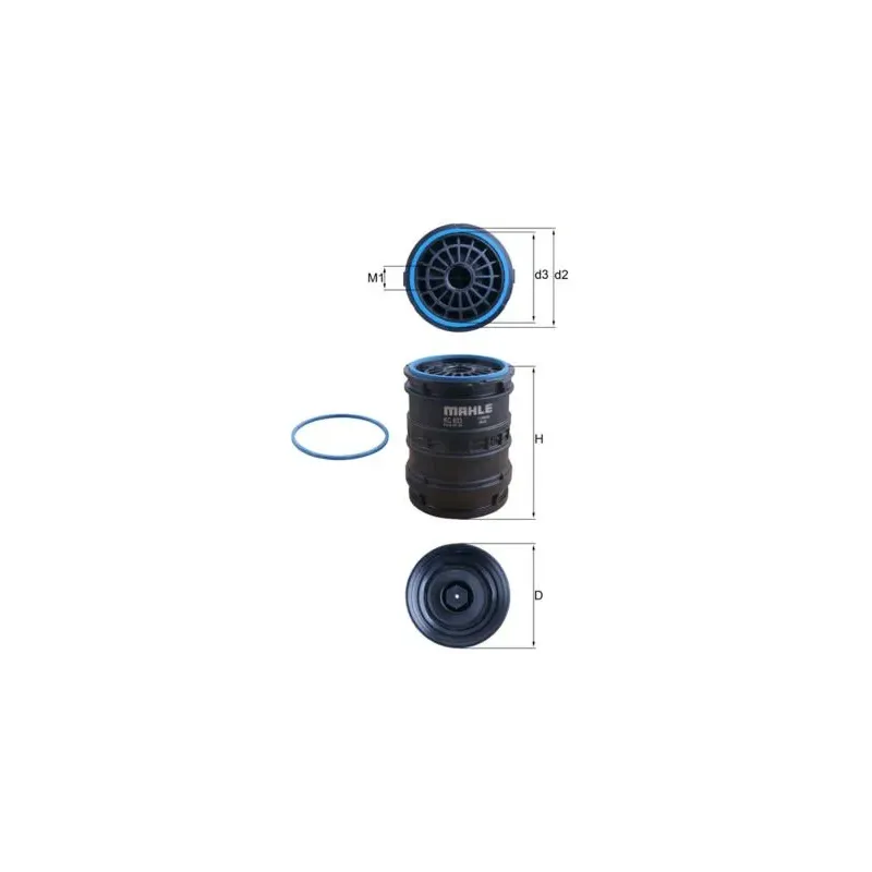 MAHLE KC633D Filtro combustible