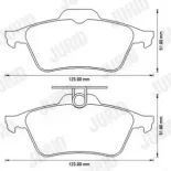 JURID 573186J Juego de pastillas de freno