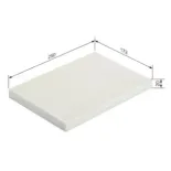 BOSCH 1987432055 Filtro, aire habitáculo