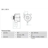 BOSCH 0986043890 Alternador