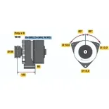 BOSCH 0986043890 Alternador