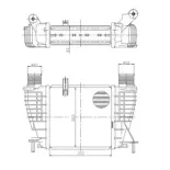 NRF 309043 Radiador de aire de admisión