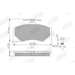 JURID 571969J Juego de pastillas de freno