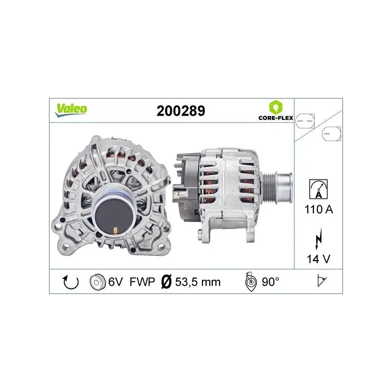 VALEO 200289 Alternador
