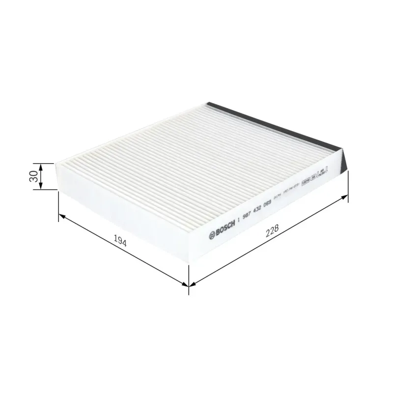 BOSCH 1987432069 Filtro, aire habitáculo