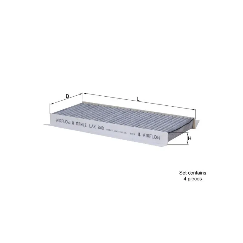 MAHLE LAK848/S Filtro, aire habitáculo