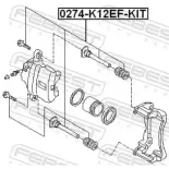 FEBEST 0274-K12EF-KIT Pasador guía, pinza del freno