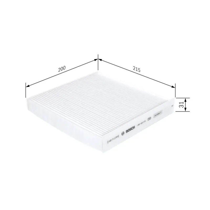 BOSCH 1987432274 Filtro, aire habitáculo