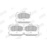JURID 572570J Juego de pastillas de freno