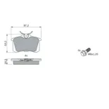 BOSCH 0986461769 Juego de pastillas de freno