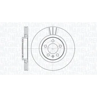 MAGNETI MARELLI 361302040218 Disco de freno (Unidad)