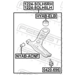 FEBEST 1224-SOLH5RH Barra oscilante, suspensión de ruedas