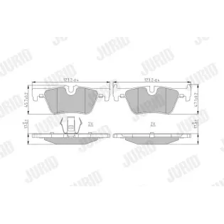 JURID 573401J Juego de pastillas de freno