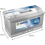 VARTA 595402080K262 Batería de arranque