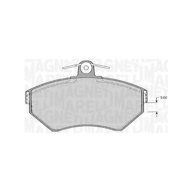 MAGNETI MARELLI 363916060389 Juego de pastillas de freno