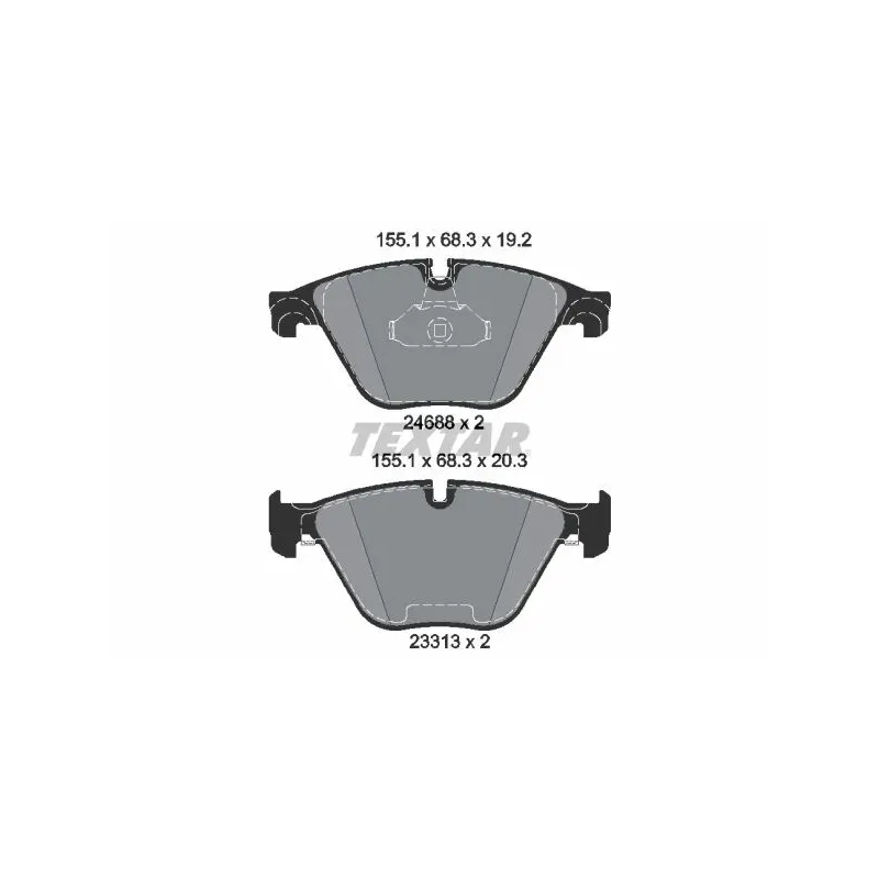 TEXTAR 2468801 Juego de pastillas de freno