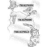 FEBEST TM-NCP90RR Soporte, motor