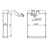 NRF 54289 Radiador de calefacción