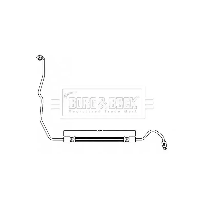 BORG & BECK BBH8596 Tubo flexible de frenos