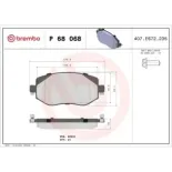BREMBO P68068 Juego de pastillas de freno